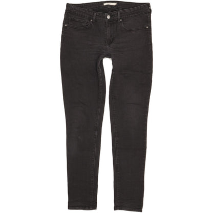Levi's 711 Women Black Skinny Slim Stretch Jeans W30 L32