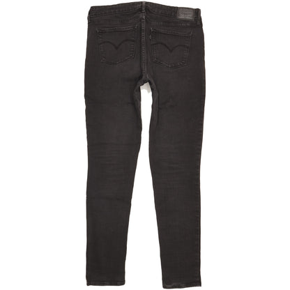 Levi's 711 Women Black Skinny Slim Stretch Jeans W30 L32