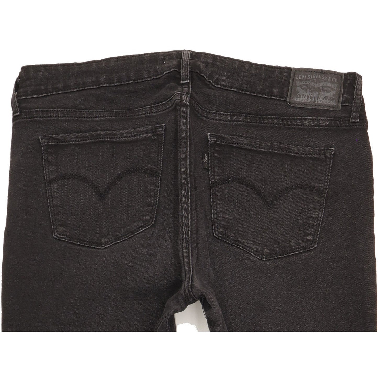 Levi's 711 Women Black Skinny Slim Stretch Jeans W30 L32