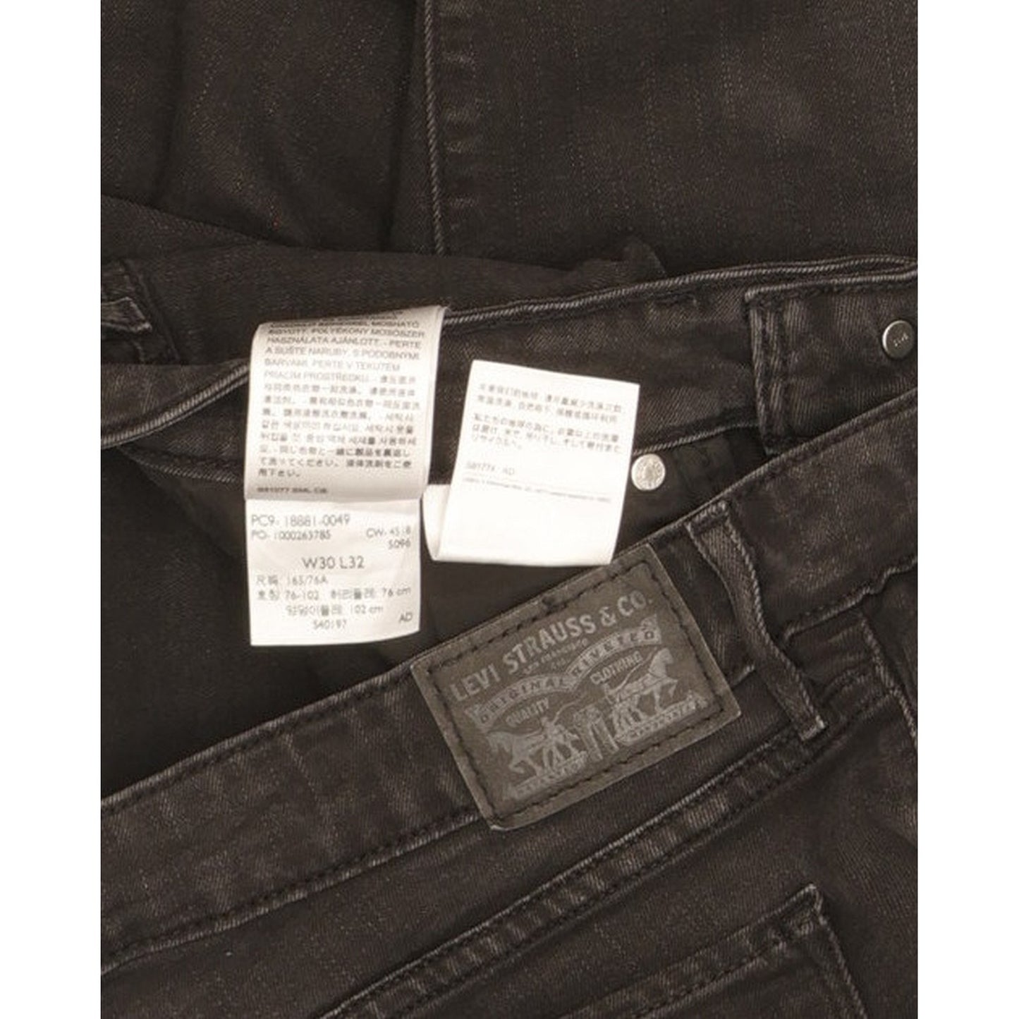 Levi's 711 Women Black Skinny Slim Stretch Jeans W30 L32