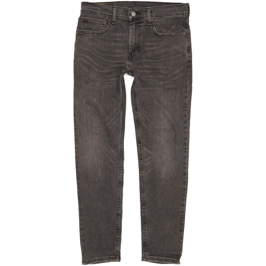 Levi's 502 Hi-Ball Men Black Tapered Regular Stretch Jeans W31 L29