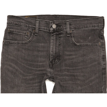 Levi's 502 Hi-Ball Men Black Tapered Regular Stretch Jeans W31 L29