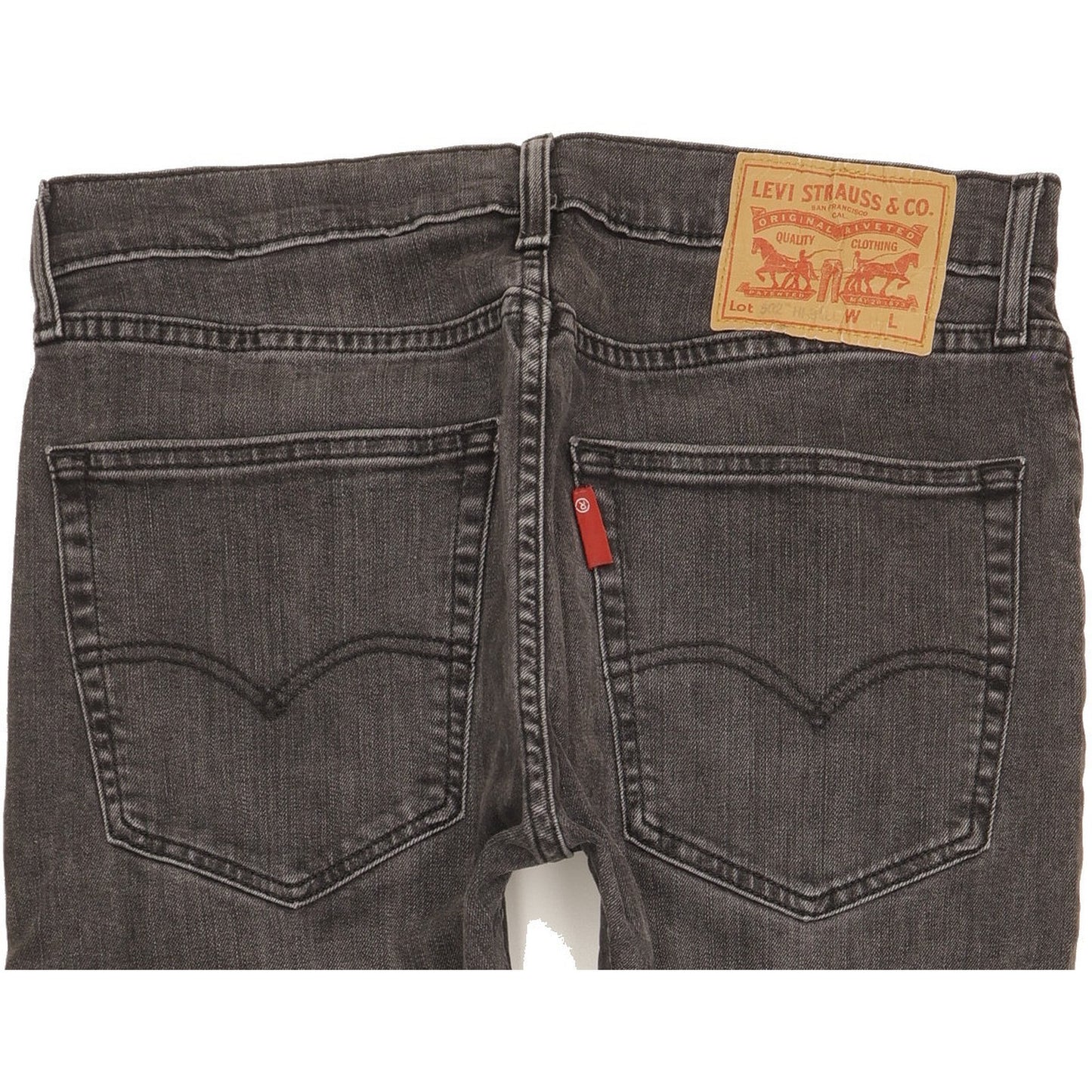 Levi's 502 Hi-Ball Men Black Tapered Regular Stretch Jeans W31 L29