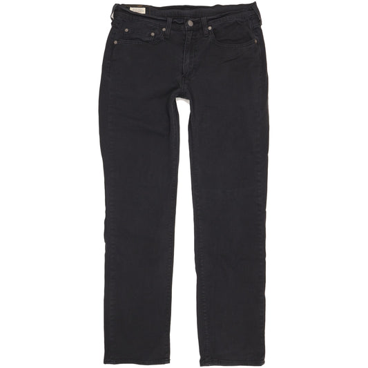 Levi's 514 Men Black Straight Slim Stretch Jeans W31 L31