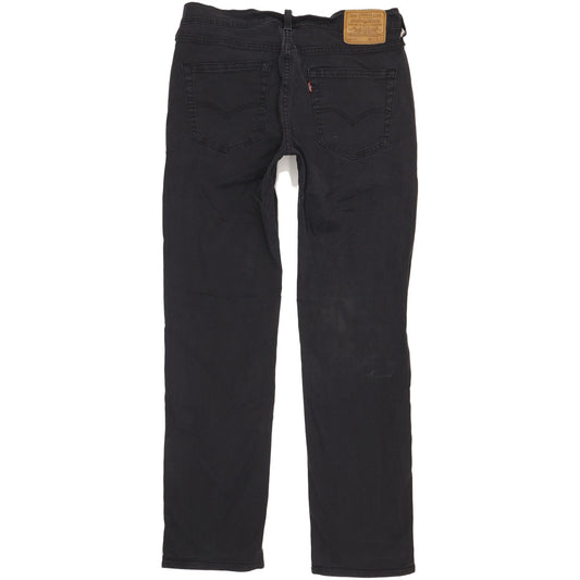 Levi's 514 Men Black Straight Slim Stretch Jeans W31 L31