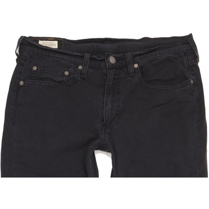Levi's 514 Men Black Straight Slim Stretch Jeans W31 L31