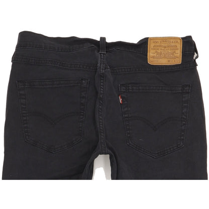 Levi's 514 Men Black Straight Slim Stretch Jeans W31 L31