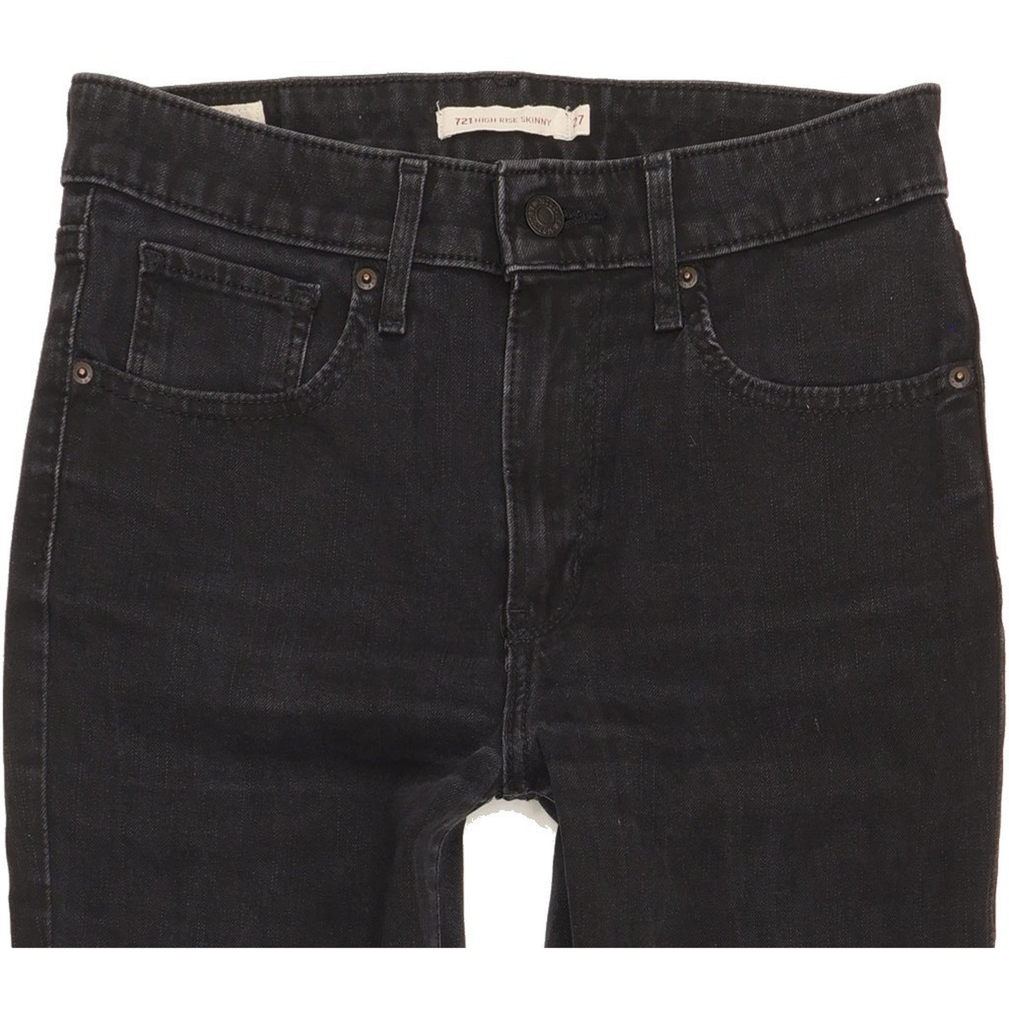 Levi's 721 Women Black Skinny Slim Stretch Jeans W27 L30