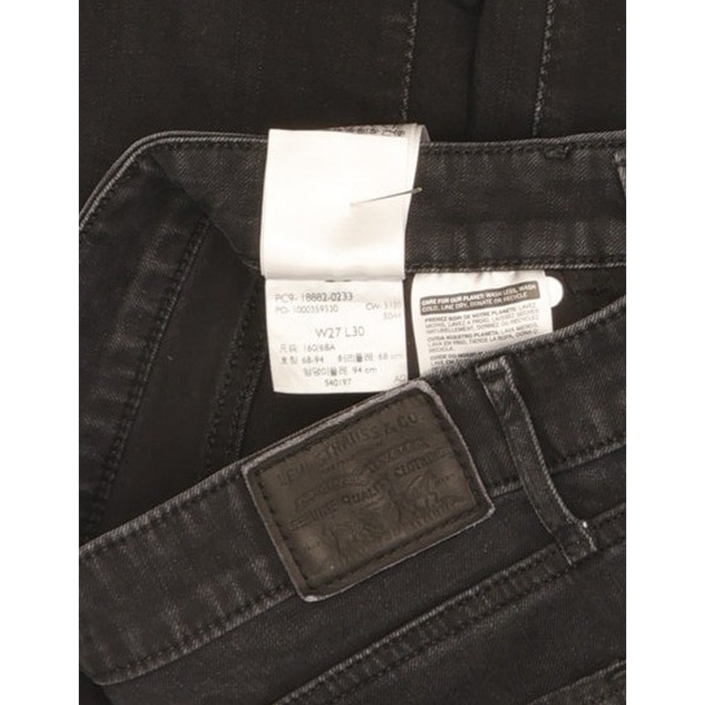 Levi's 721 Women Black Skinny Slim Stretch Jeans W27 L30