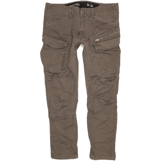 G-Star Rovic 3D Men Grey Tapered Loose Stretch Jeans W38 L34