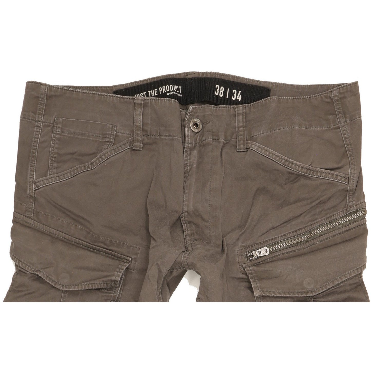 G-Star Rovic 3D Men Grey Tapered Loose Stretch Jeans W38 L34
