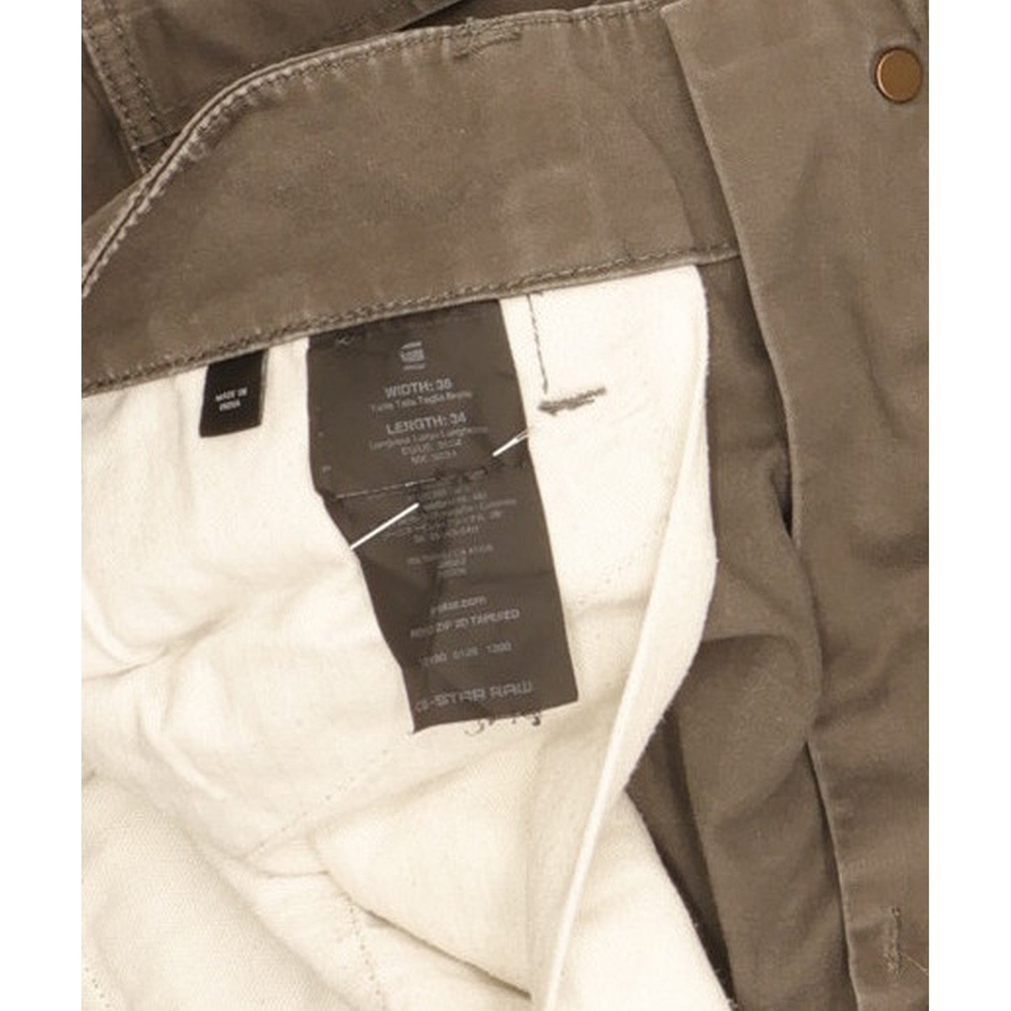 G-Star Rovic 3D Men Grey Tapered Loose Stretch Jeans W38 L34