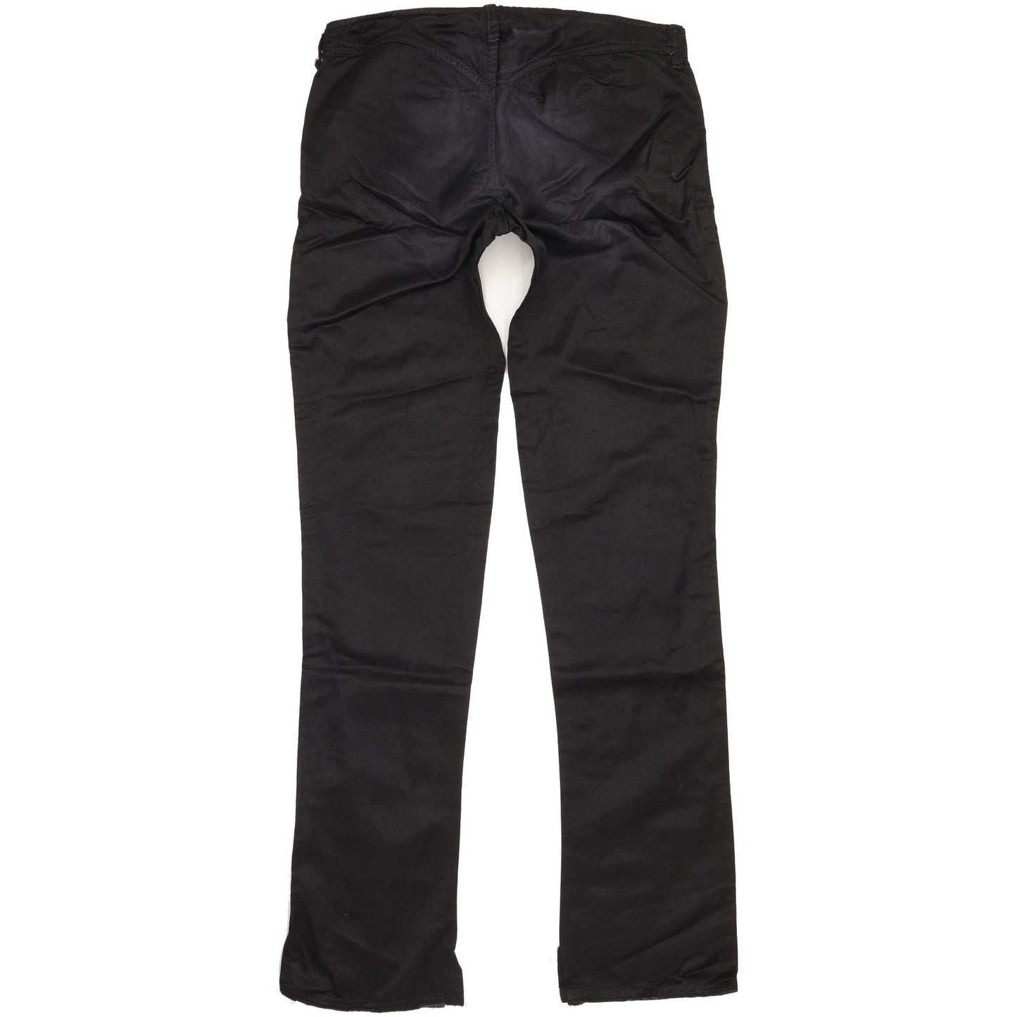 Diesel Satin Women Black Straight Slim Stretch Jeans W27 L33