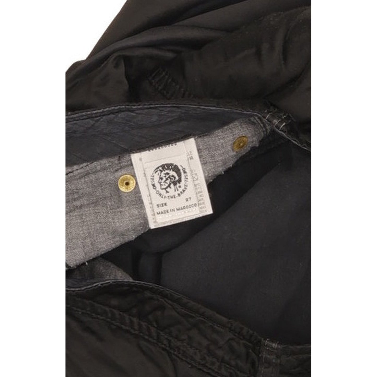 Diesel Satin Women Black Straight Slim Stretch Jeans W27 L33