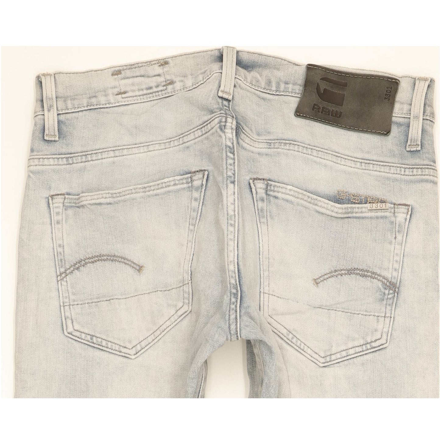 G-Star 3301 Men Blue Skinny Slim Stretch Jeans W28 L28