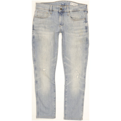 G-Star 3301 Deconstructed Men Blue Skinny Slim Stretch Jeans W32 L28