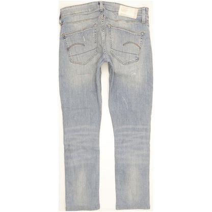 G-Star 3301 Deconstructed Men Blue Skinny Slim Stretch Jeans W32 L28