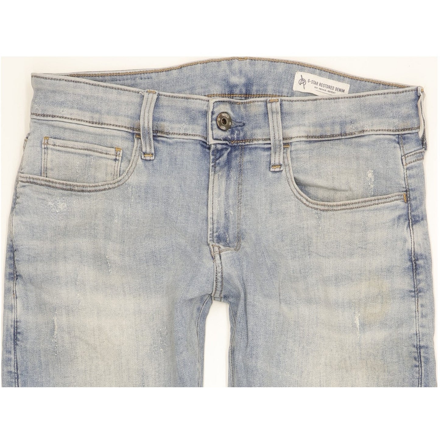 G-Star 3301 Deconstructed Men Blue Skinny Slim Stretch Jeans W32 L28