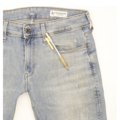G-Star 3301 Deconstructed Men Blue Skinny Slim Stretch Jeans W32 L28