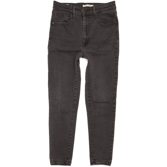 Levi's Mile Black Skinny Slim Stretch Jeans High Waisted W30 L25