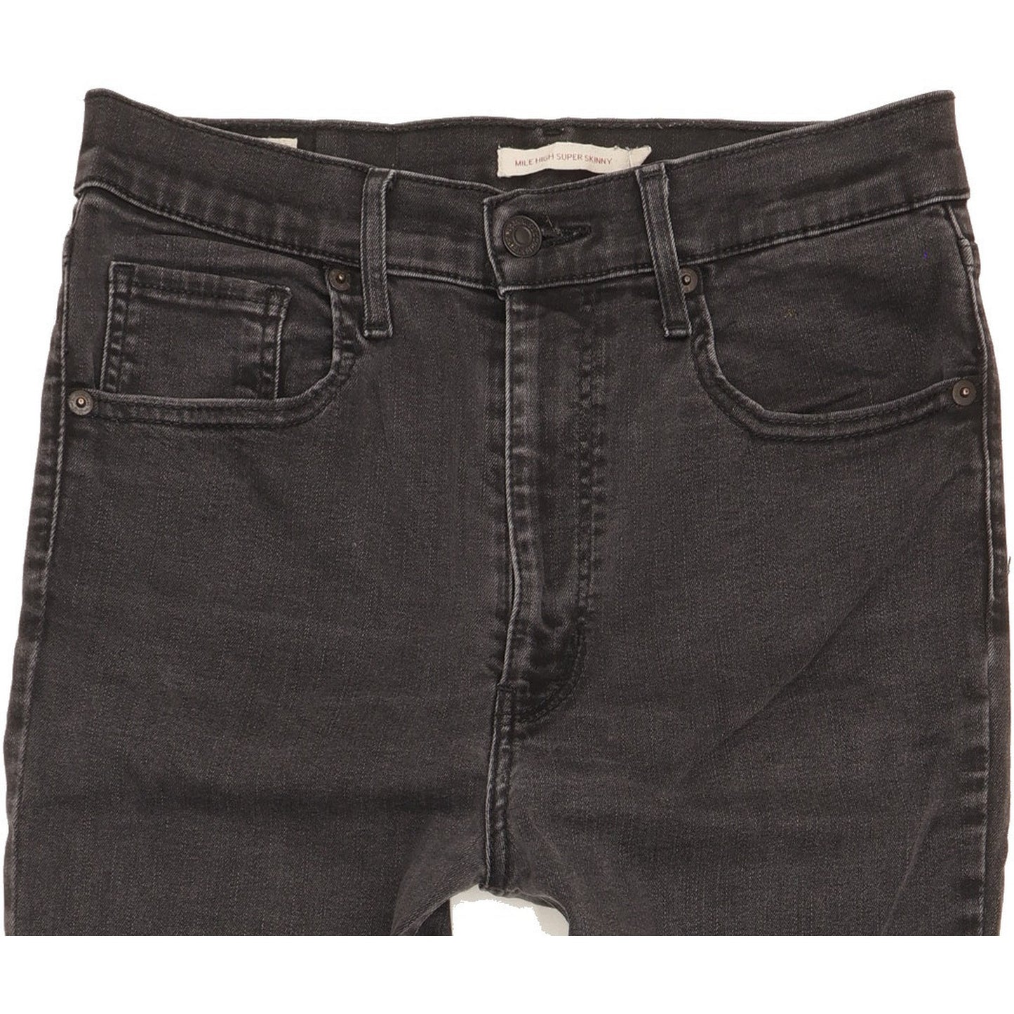 Levi's Mile Black Skinny Slim Stretch Jeans High Waisted W30 L25