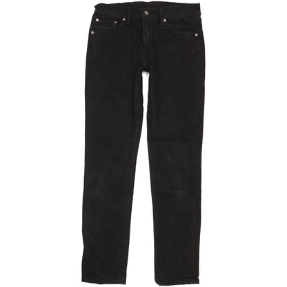 Levi's 511 Men Black Straight Slim Stretch Jeans W30 L33