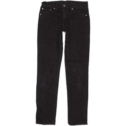 Levi's 511 Men Black Straight Slim Stretch Jeans W30 L33