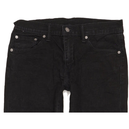 Levi's 511 Men Black Straight Slim Stretch Jeans W30 L33
