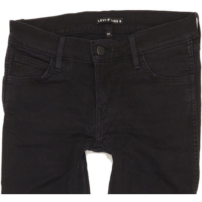 Levi's Line 8 Men Black Skinny Slim Stretch Jeans W26 L30