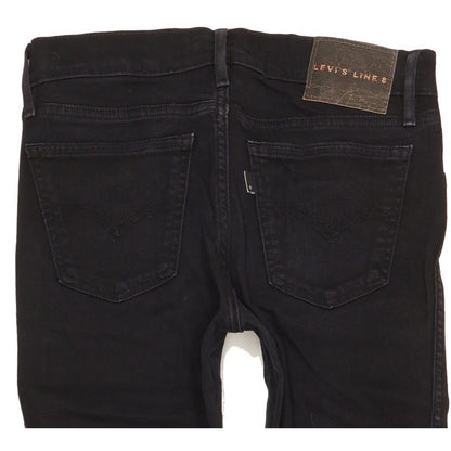 Levi's Line 8 Men Black Skinny Slim Stretch Jeans W26 L30