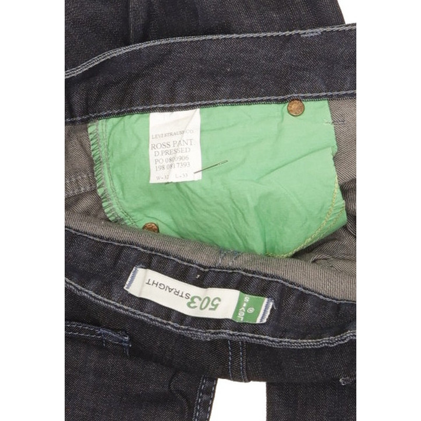 Levi's 503 Men Blue Straight Slim Stretch Jeans W32 L28