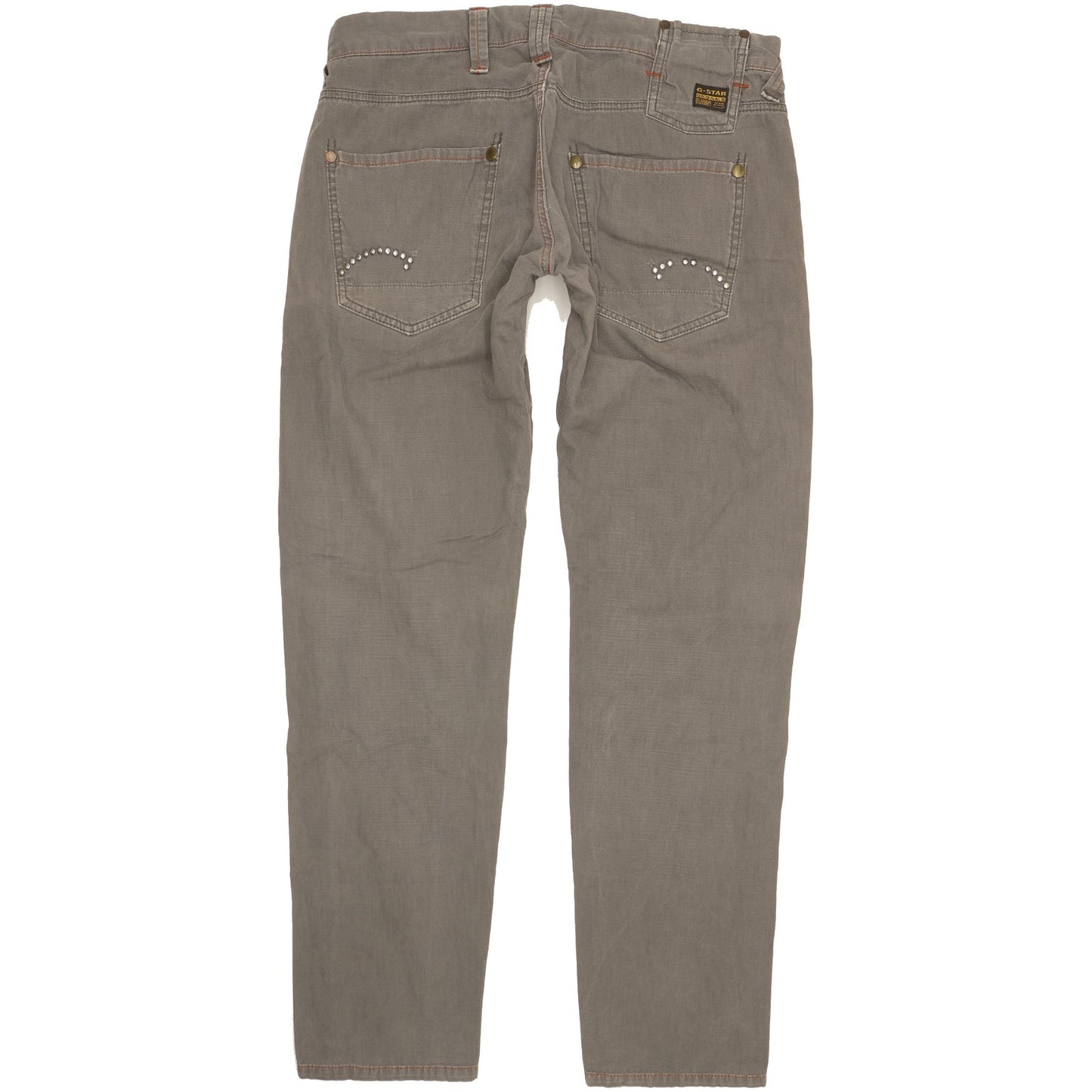 G-Star Studs Women Grey Straight Loose Jeans W31 L32