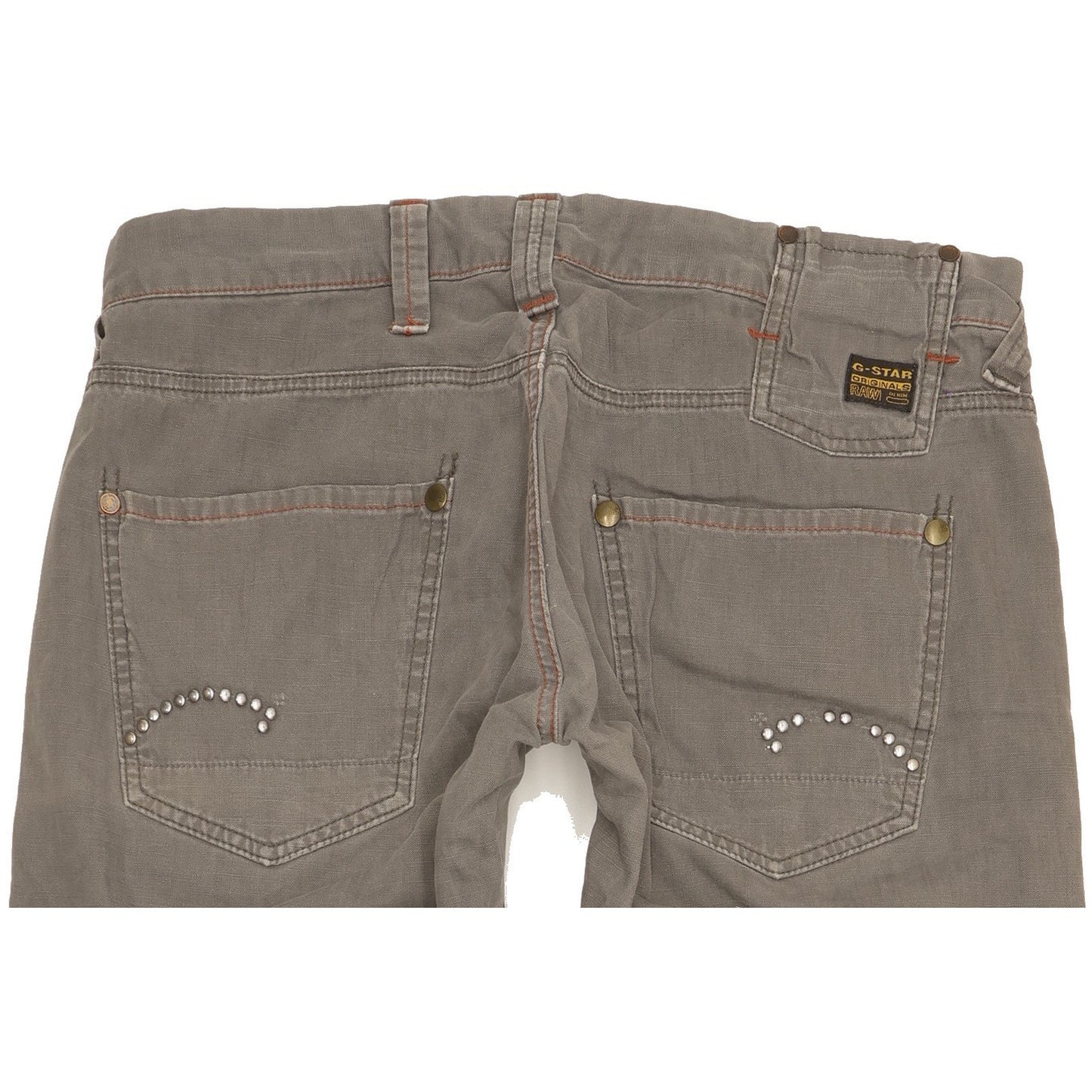 G-Star Studs Women Grey Straight Loose Jeans W31 L32