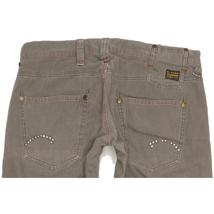 G-Star Studs Women Grey Straight Loose Jeans W31 L32