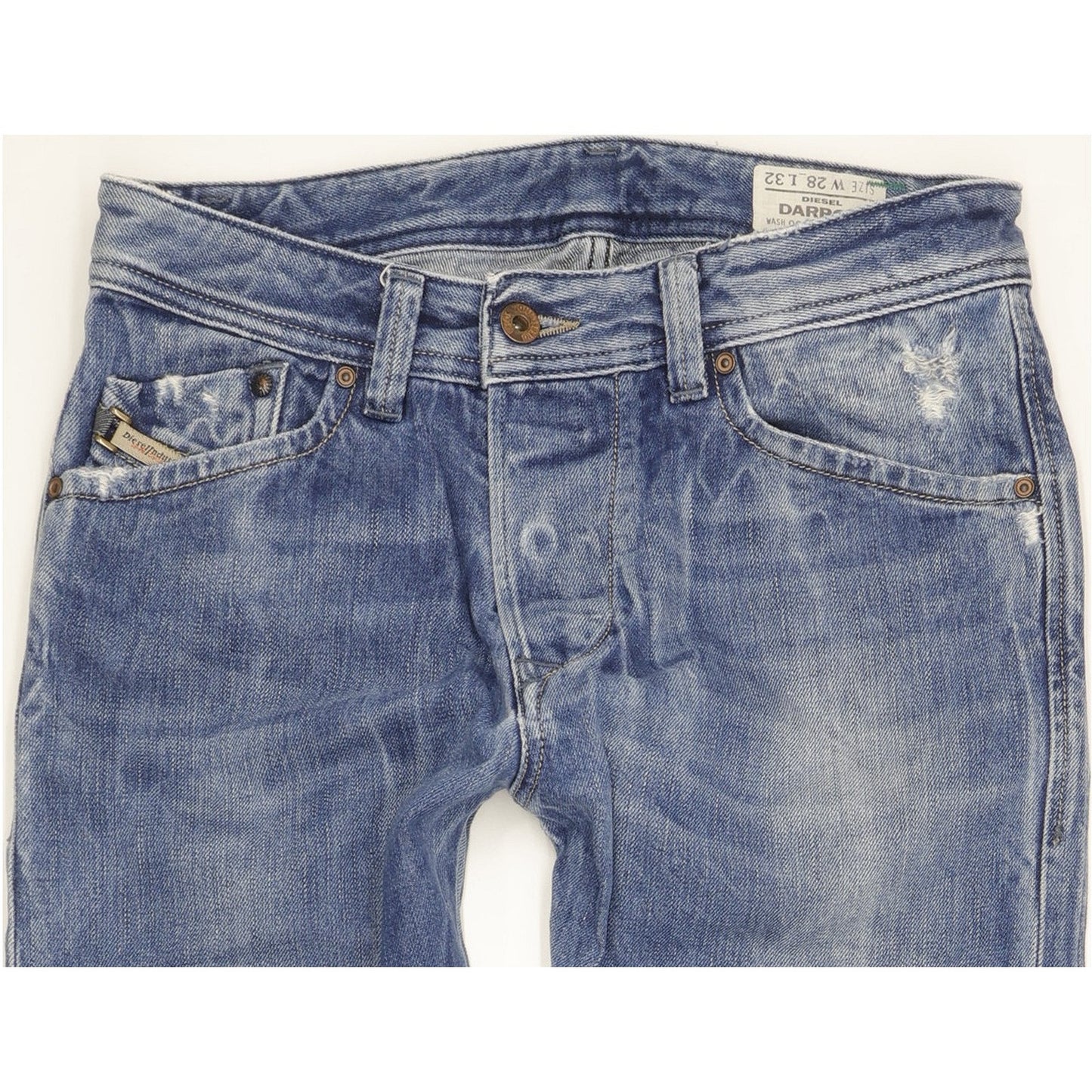 Diesel Darron Men Blue Straight Regular Jeans W28 L32