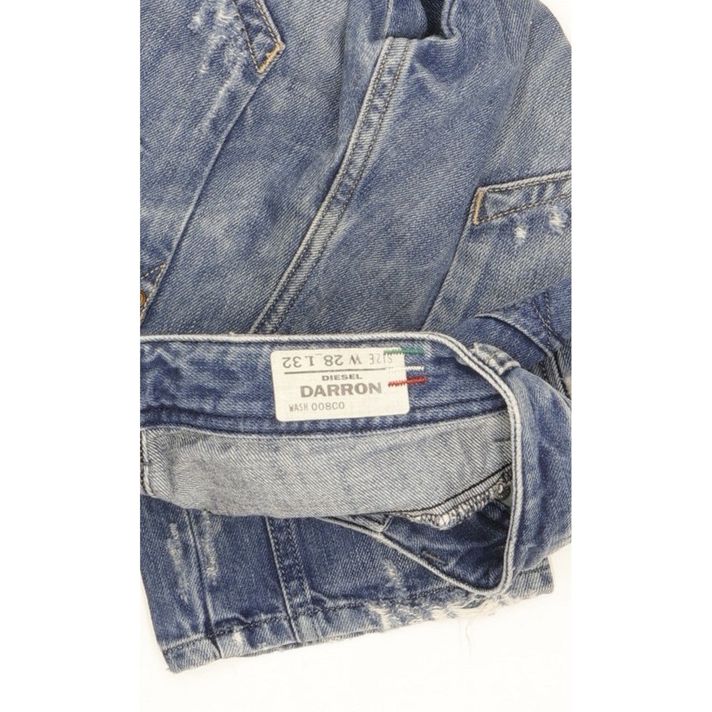 Diesel Darron Men Blue Straight Regular Jeans W28 L32