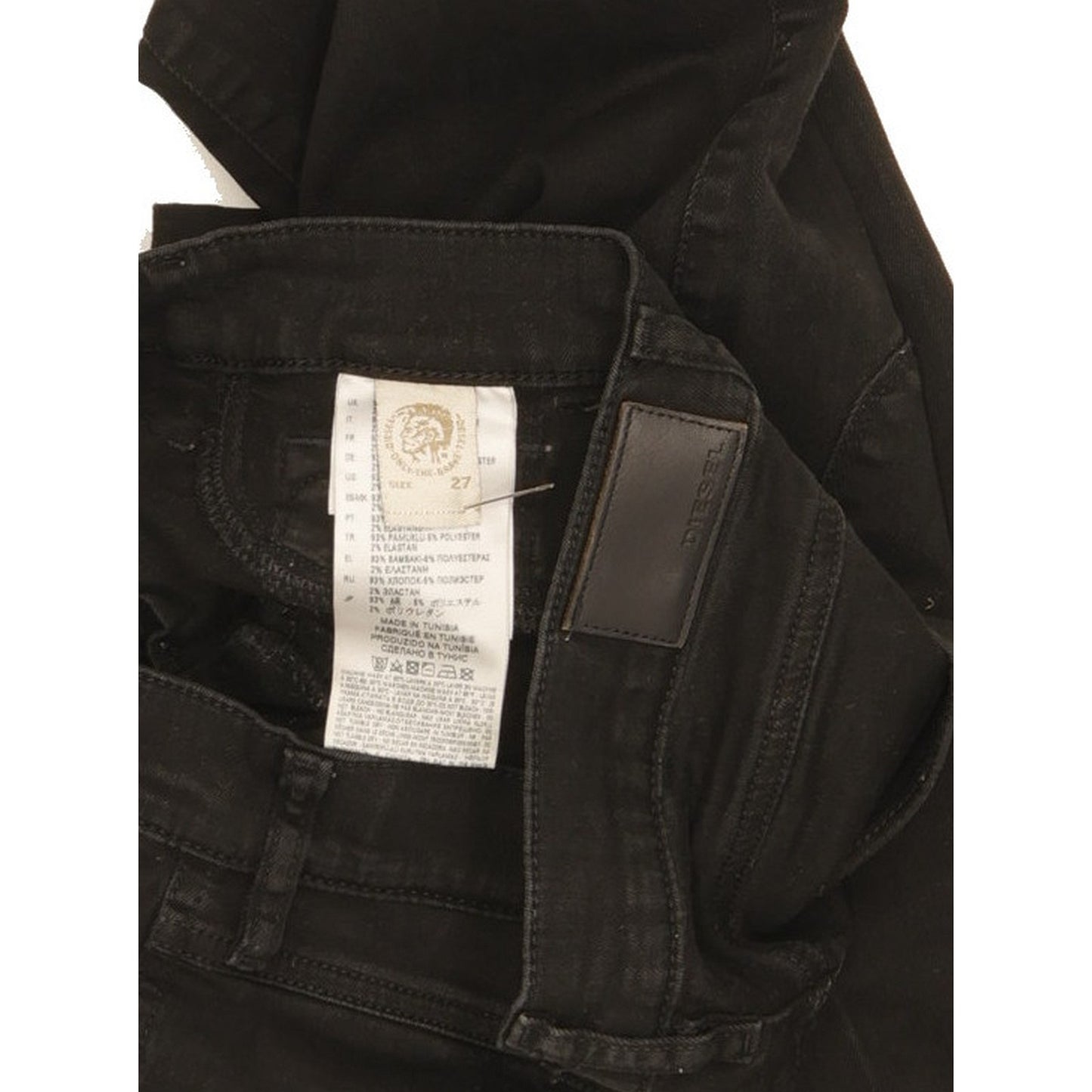 Diesel Livier Women Black Skinny Slim Jegging Stretch Jeans W27 L32