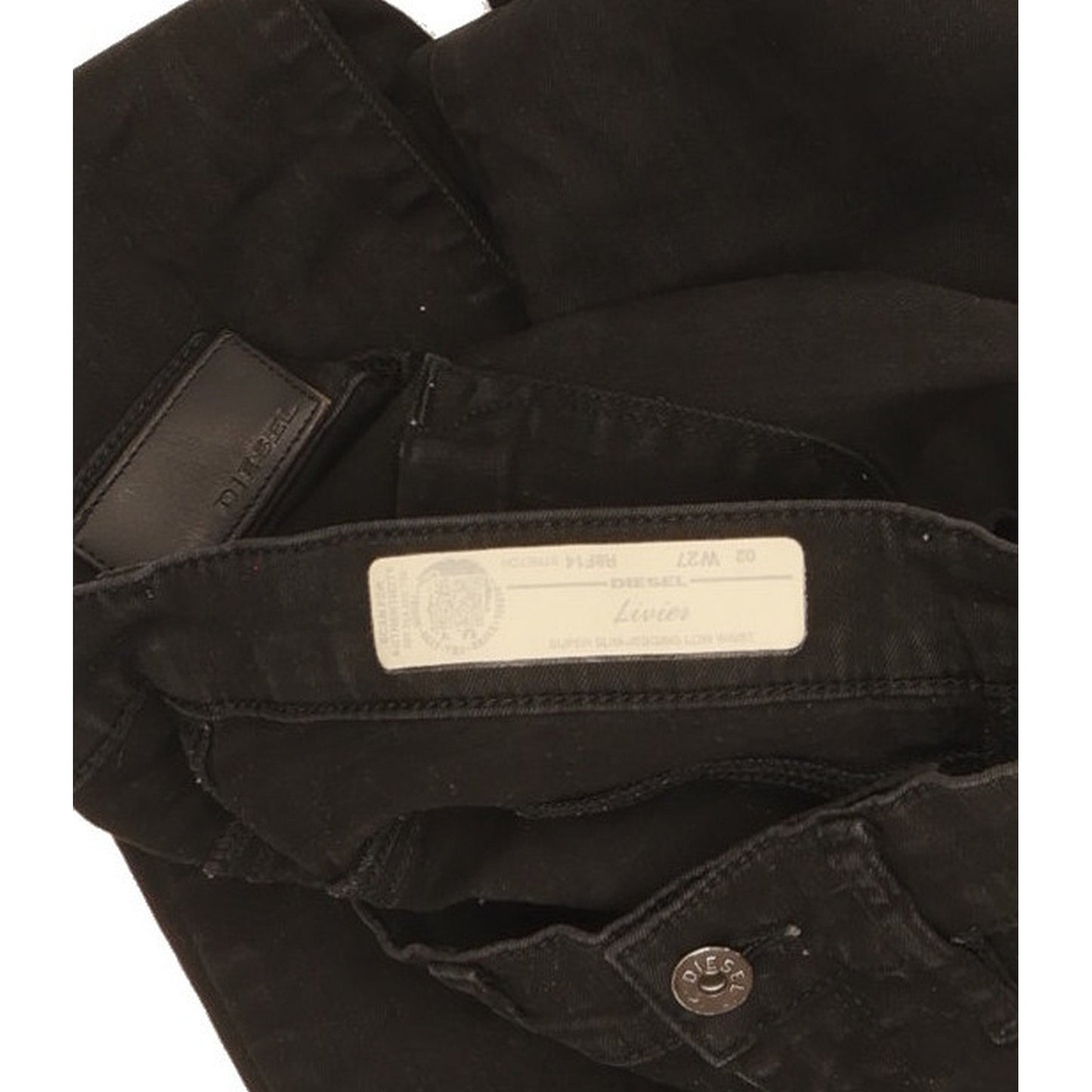 Diesel Livier Women Black Skinny Slim Jegging Stretch Jeans W27 L32