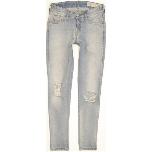 Diesel Slandy Women Blue Skinny Slim Stretch Jeans W27 L28