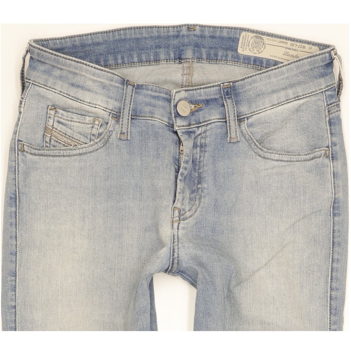 Diesel Slandy Women Blue Skinny Slim Stretch Jeans W27 L28