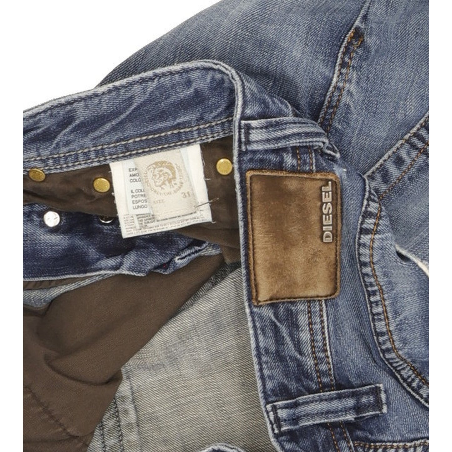 Diesel Viker Men Blue Straight Regular Jeans W31 L27