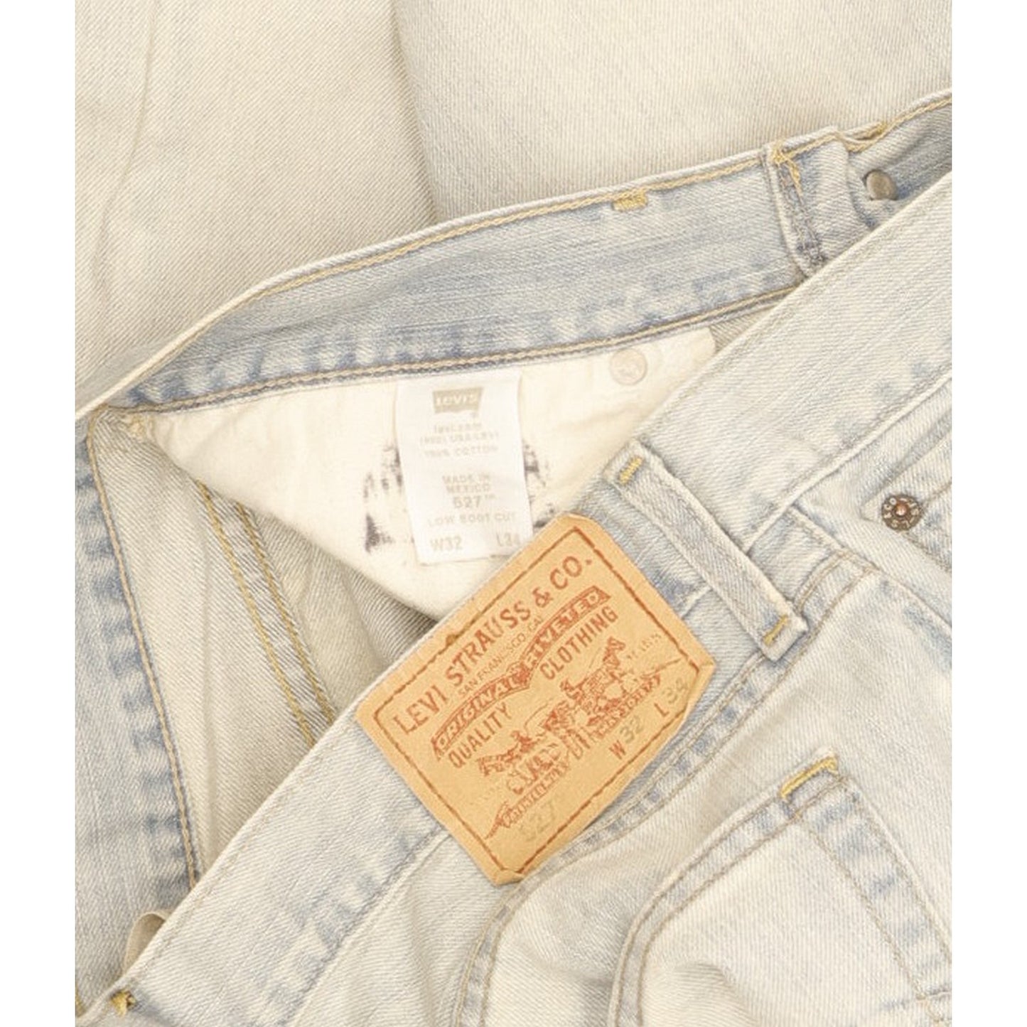 Levi's 527 Men Blue Bootcut Slim Jeans W32 L34