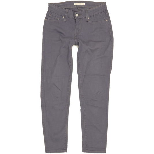 Levi's 712 Women Blue Straight Slim Stretch Jeans W26 L26