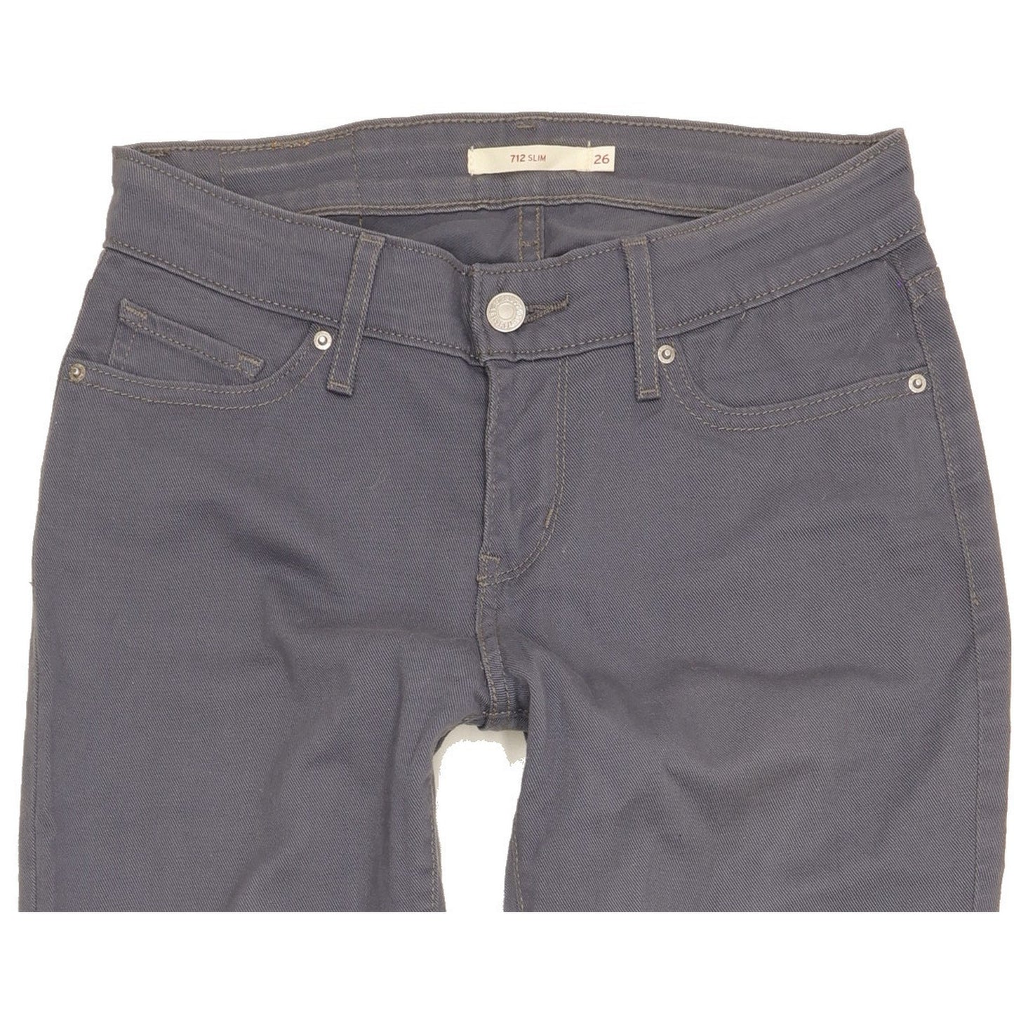 Levi's 712 Women Blue Straight Slim Stretch Jeans W26 L26