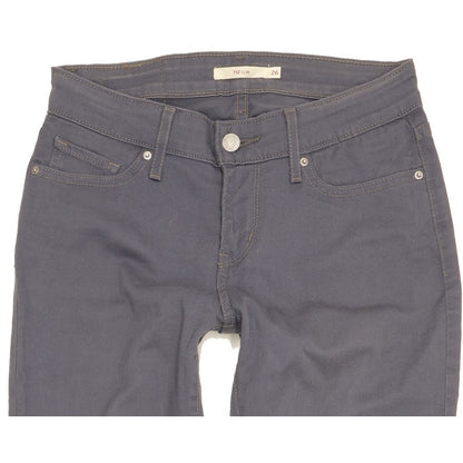 Levi's 712 Women Blue Straight Slim Stretch Jeans W26 L26