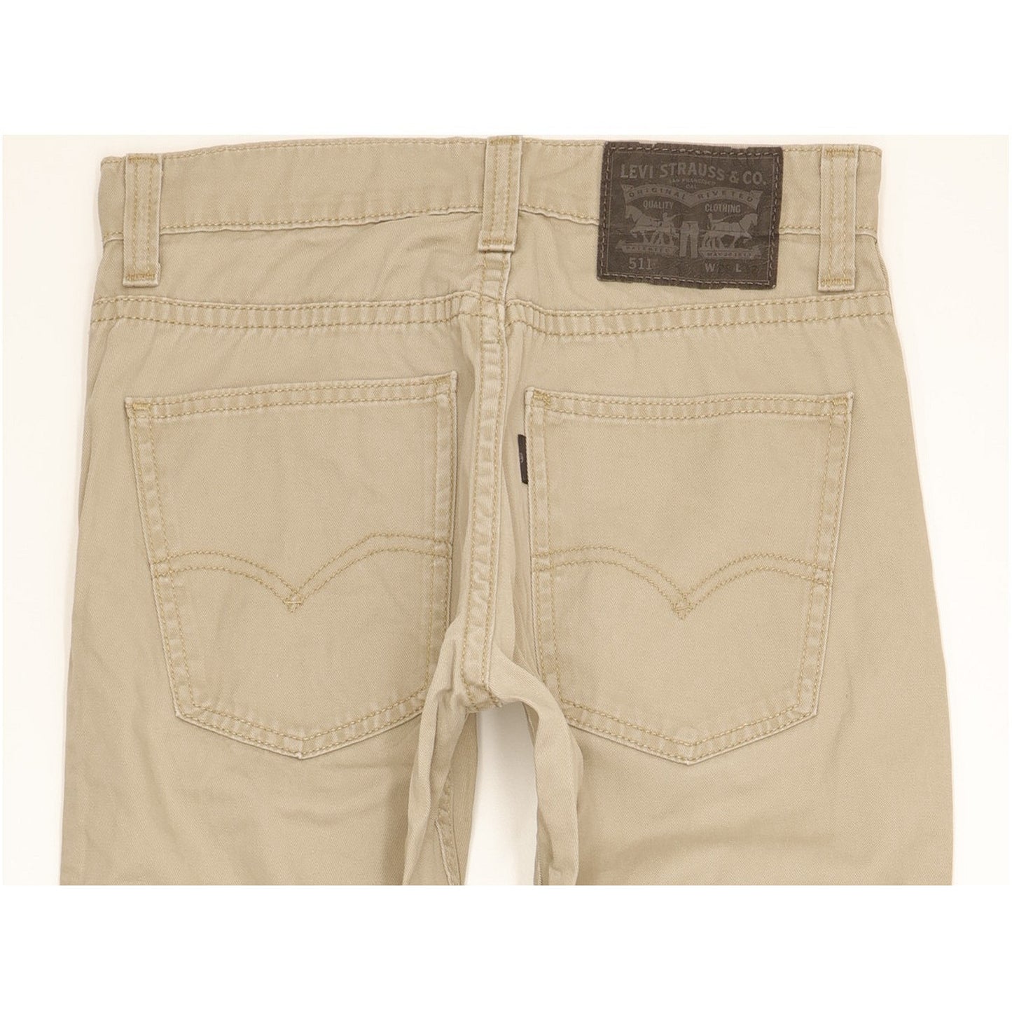 Levi's 511 Men Beige Straight Slim Jeans W28 L30
