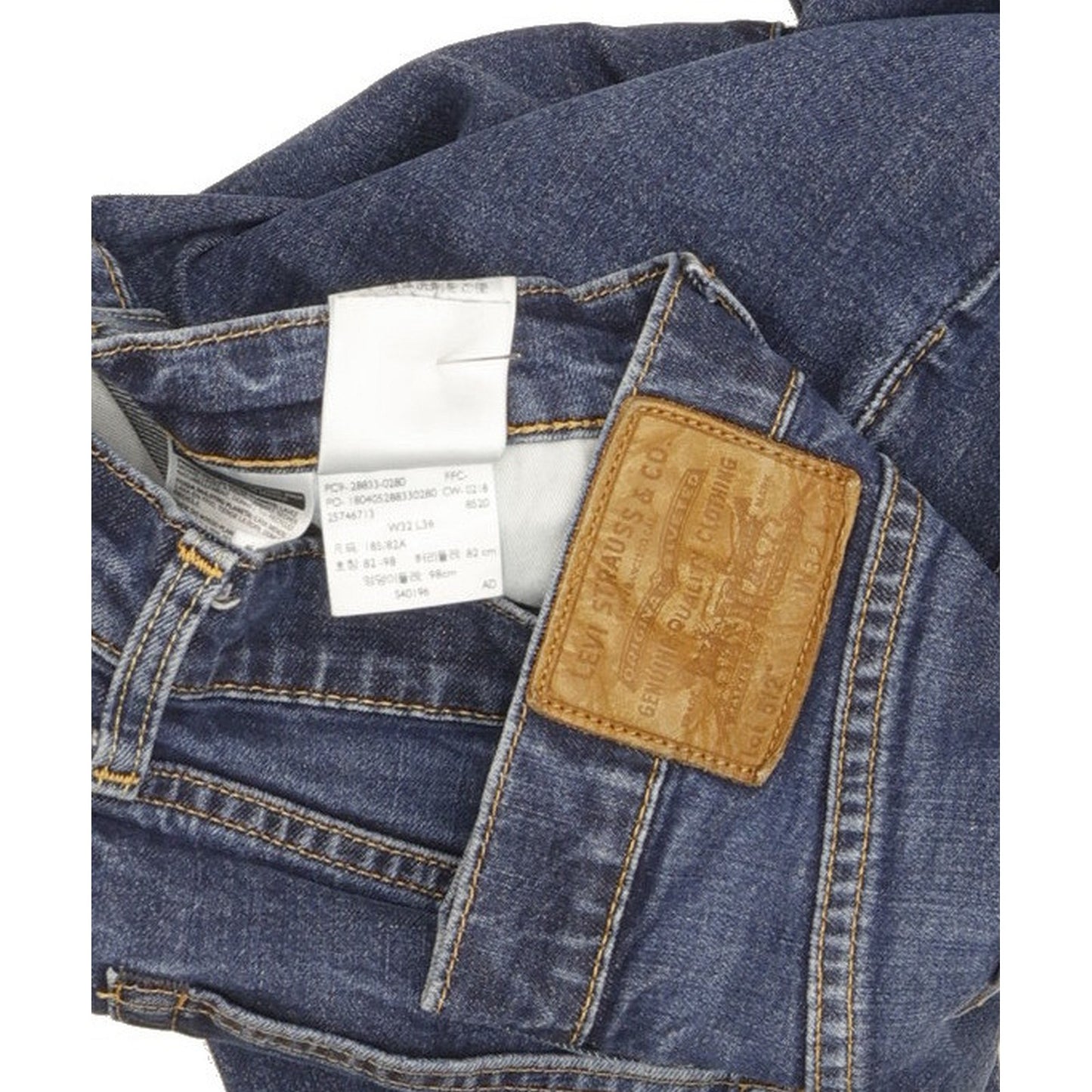 Levi's 512 Men Blue Tapered Slim Jeans W32 L34