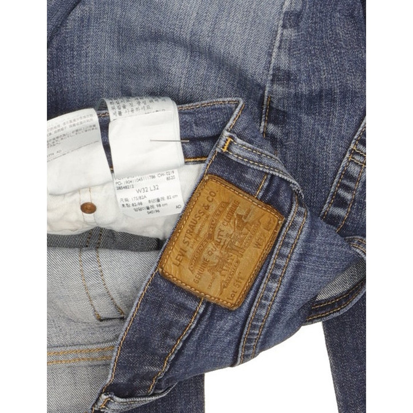 Levi's 511 Men Blue Straight Slim Jeans W32 L31