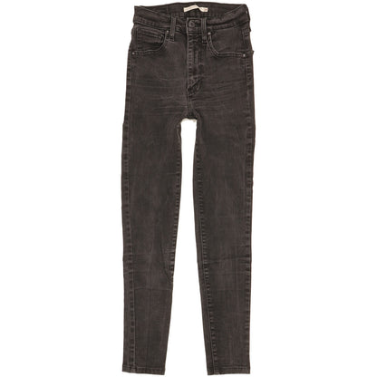 Levi's Mile Women Black Skinny Slim Stretch Jeans W24 L26
