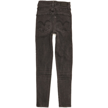 Levi's Mile Women Black Skinny Slim Stretch Jeans W24 L26